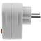 Weißer Schuko 220VAC Stecker mit Schalter