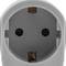 Weißer Schuko 220VAC Stecker mit Schalter