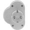 Weißer 250-VAC-Doppel-Schuko-Stecker mit Schalter