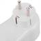 Multiplicador de adaptador de plugue Schuko branco triplo com interruptor