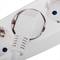 Multiplicador de adaptador de plugue Schuko branco triplo com interruptor