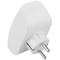 Adattatore moltiplicatore schuko doppio bianco