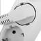 Plug adapter multiplier schuko triple white