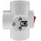 Plug 220VAC White Triple schuko with Switch