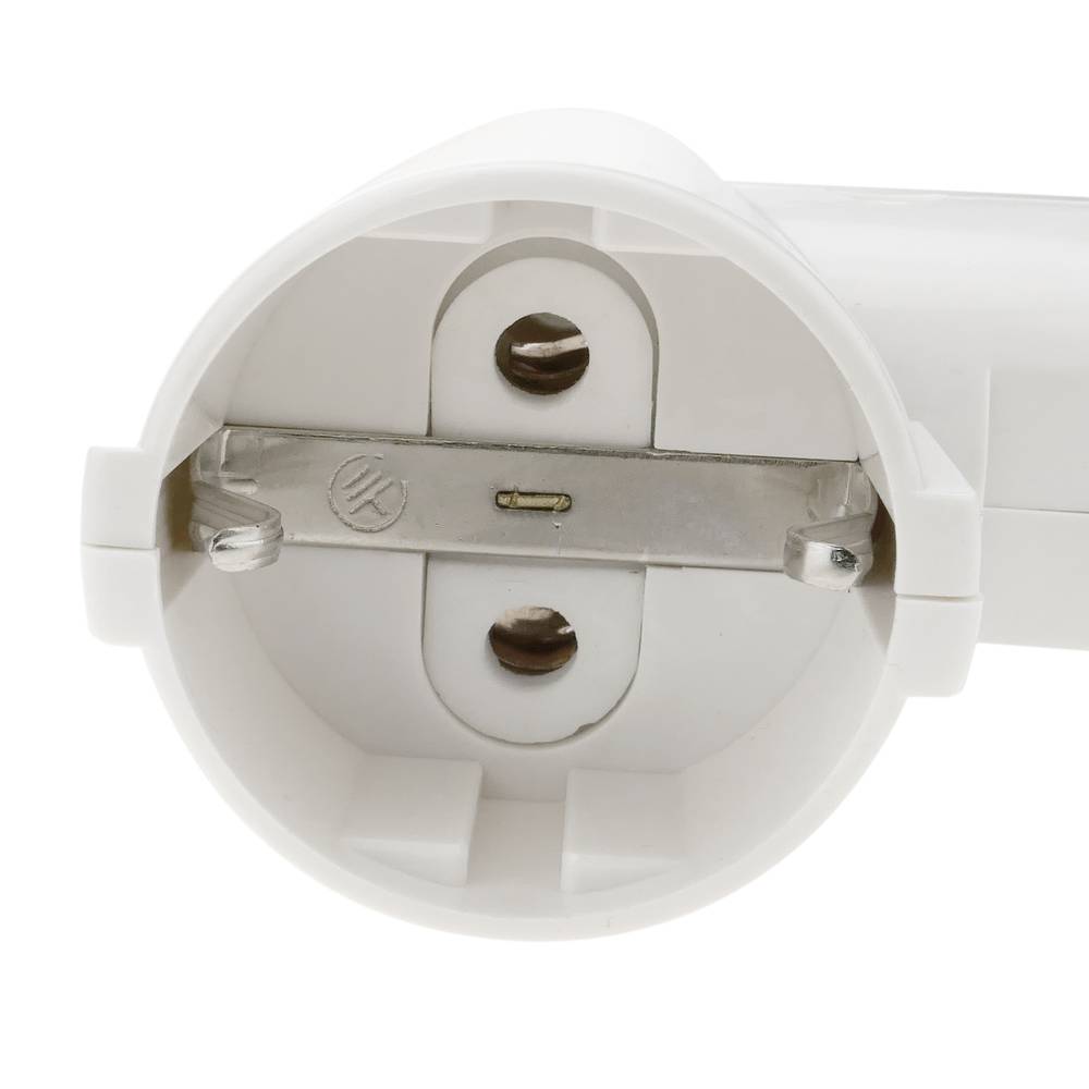 Multiplicateur prise double broche schuko blanc