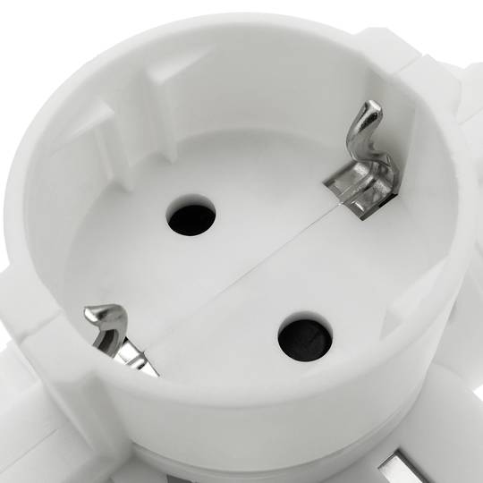 Pin triplo plug triplo colore bianco con angolo