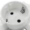 Pin triplo plug triplo colore bianco con angolo