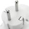 Pin triplo plug triplo colore bianco con angolo
