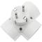 Pin triplo plug triplo colore bianco con angolo