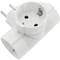Pin triplo plug triplo colore bianco con angolo