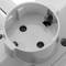 Multiplier pin plug quadruple schuko white