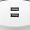 Multiplier poligen Stecker schuko triple weiß mit USB-Ladegerät 5VDC