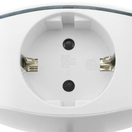 Multiplier poligen Stecker schuko triple weiß mit USB-Ladegerät 5VDC