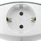 Multiplier poligen Stecker schuko triple weiß mit USB-Ladegerät 5VDC