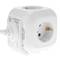 Base de 4 endolls schuko amb 2 ports USB tipus cub blanc