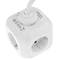 Base de 4 endolls schuko amb 2 ports USB tipus cub blanc