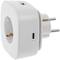 Schuko socket with 2 USB ports and 1 USB-C white
