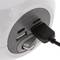 Base de 3 endolls schuko amb 2 ports USB, 2 USB-C i càrrega sense fil tipus cub blanc