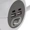 Base de 3 endolls schuko amb 2 ports USB, 2 USB-C i càrrega sense fil tipus cub blanc