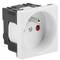 Presa a muro Lanberg AC 230V 45x45 bianco AC-4545-EW