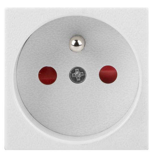 Presa a muro Lanberg AC 230V 45x45 bianco AC-4545-EW