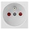 Presa a muro Lanberg AC 230V 45x45 bianco AC-4545-EW