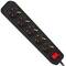 Regleta de 5 endolls Schuko amb interruptor de Lanberg color negre 1.5m