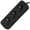 Presa multipla Lanberg Schuko con 3 spine, nera, 1,5 m PS0-03E-0150-BK
