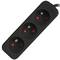 Presa multipla Lanberg Schuko con 3 spine, nera, 1,5 m PS0-03E-0150-BK