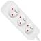 Power strip with 3 Lanberg Schuko plugs, white 1.5m PS0-03E-0150-W