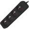 Filtro de linha Lanberg Schuko com 4 plugues, preto, 1,5m PS0-04E-0150-BK