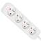 Regleta de 4 endolls Schuko Francès de Lanberg color blanc 1.5m PS0-04E-0150-W