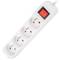 Lanberg 4-socket France Schuko power strip with switch white 1.5m PS1-04E-0150-W