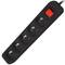 Lanberg 5-way French Schuko power strip with switch black 1.5m PS1-05E-0150-BK