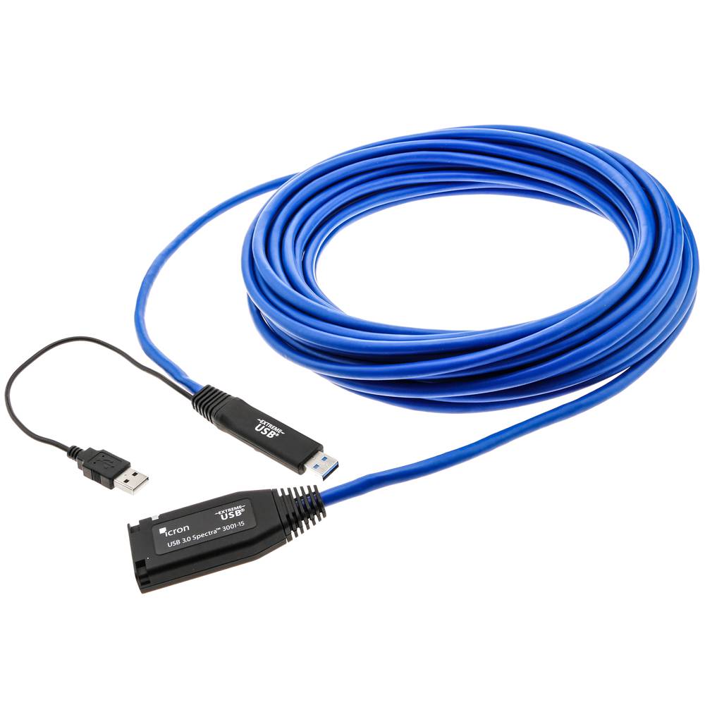 USB-Verlängerungskabel Verlängerung 15m Icron USB 3.0 Spectra 3001-15