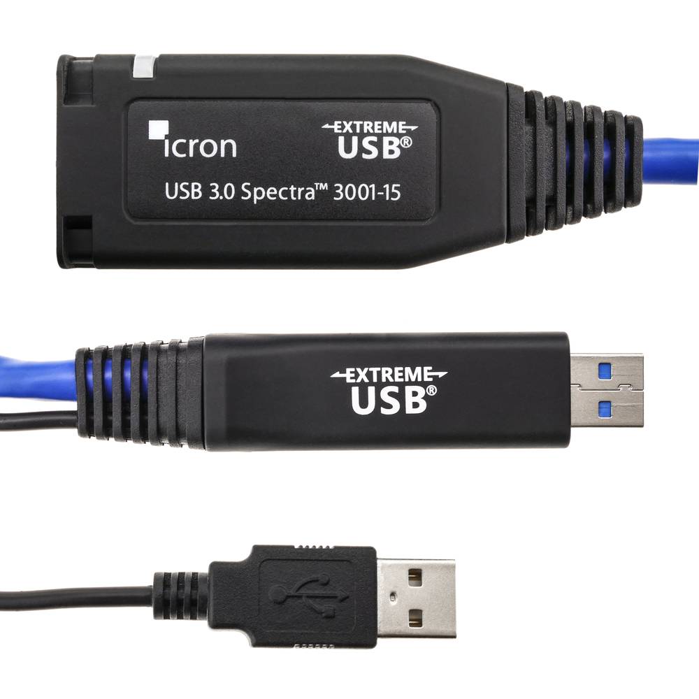 USB-Verlängerungskabel Verlängerung 15m Icron USB 3.0 Spectra 3001-15