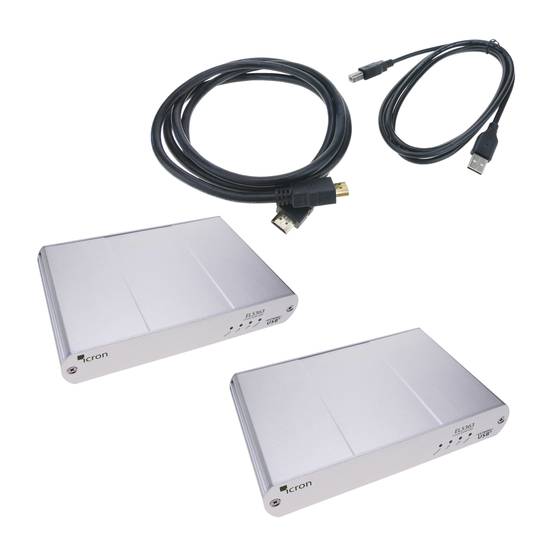 Przedłużacz KVM dla wideo HDMI FullHD i USB 2.0 za pomocą kabla sieciowego UTP Cat.5e
