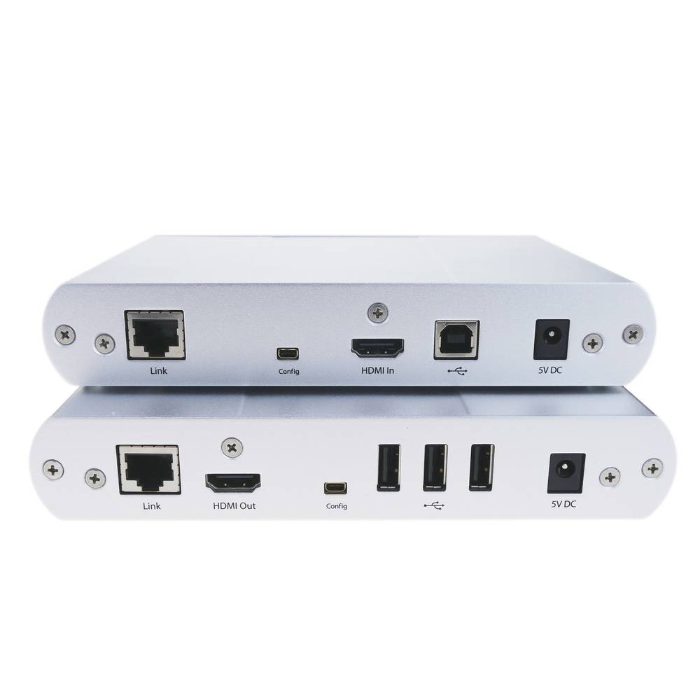 Przedłużacz KVM dla wideo HDMI FullHD i USB 2.0 za pomocą kabla sieciowego UTP Cat.5e