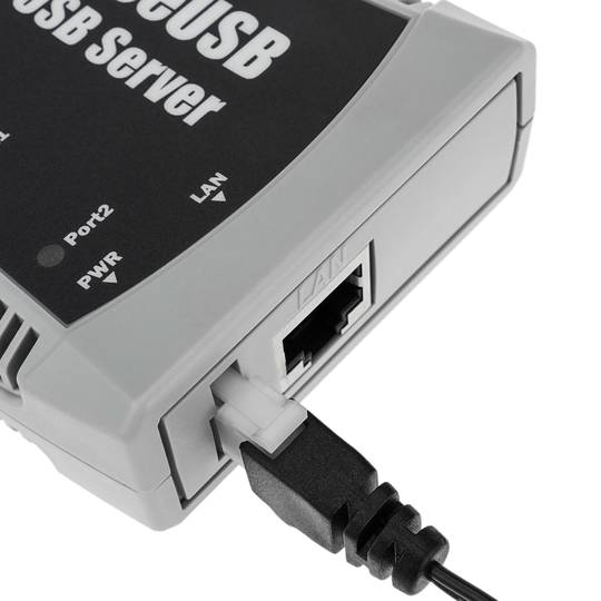 AnyPlaceUSB USB 2.0 Hi Speed partage sur un réseau TCP / IP à 2 ports