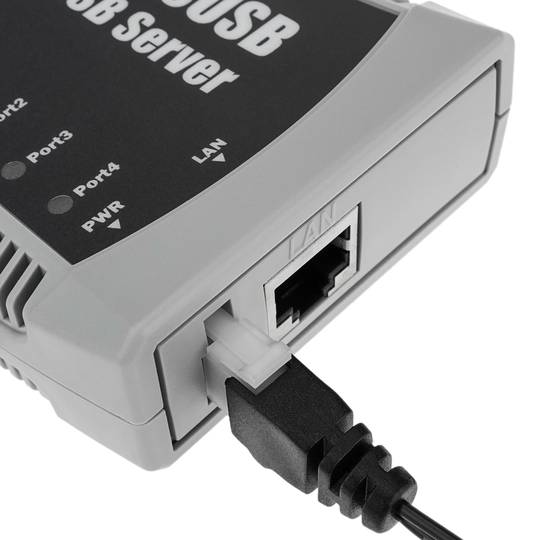 AnyPlaceUSB USB 2.0 Hi Speed compartilhando através da rede TCP / IP de 4 portas