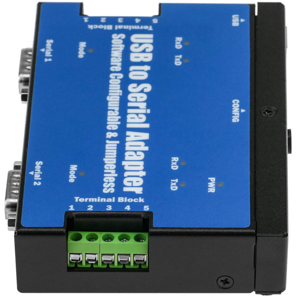 USB to RS-422 RS485 VSCOM PRO 2-Port DINRail USB-2COMi PRO