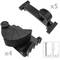Holder for mop, broom and brush. Wallmount rack organizer with 4 positions and 5 hooks
