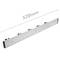 Holder for mop, broom and brush. Wallmount rack organizer with 5 positions and 6 hooks