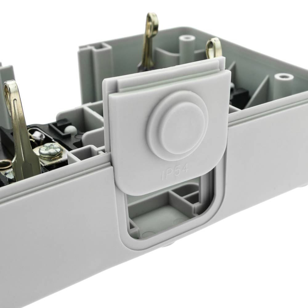 Base impermeabile IP54 16A 250V con doppio schuko
