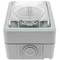 Base de superficie estanca IP54 16A 250V con schuko