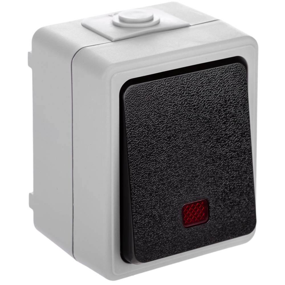 Pulsante Doppio Serie Fontana Per Esterni E Ambienti Umidi - Montaggio Superficiale, IP44, Bianco 250V/10A