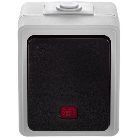Wodoodporna podstawa IP54 10A 250V z przyciskiem