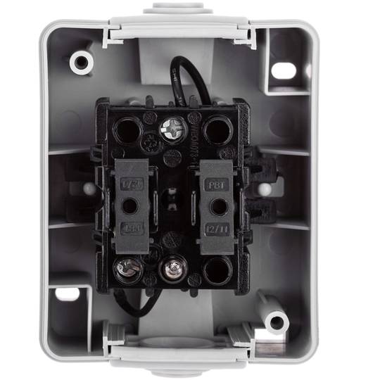 Wodoodporna podstawa IP54 10A 250V z przyciskiem