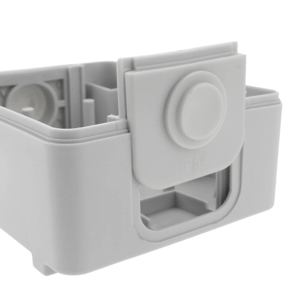 Base de superfície impermeável IP54 10A 250V com 2 x chave interruptor