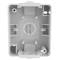 Base de superfície impermeável IP54 10A 250V com 2 x chave interruptor